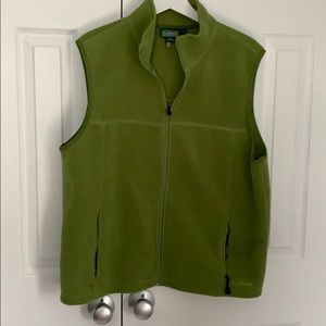 LL Bean full zip fleece vest